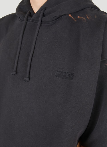 VETEMENTS Bleached Hooded Sweatshirt Black vet0150003