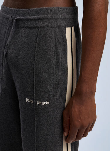 Classic Logo Knit Track Pants Palm Angels Classic Logo Knit Track Pants Grey pma0162059