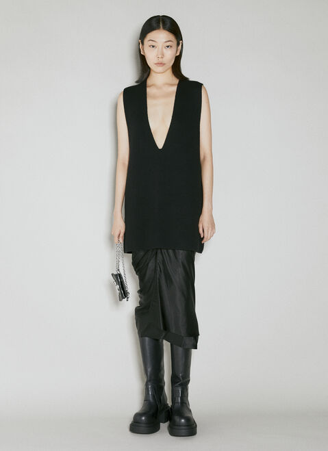 Rick Owens Cashmere Knit Vest Green ric0253020