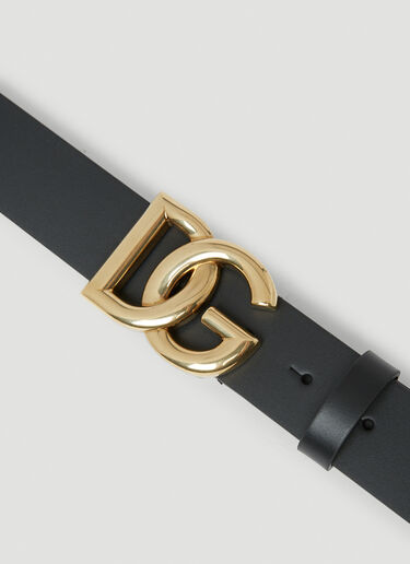 Logo Plaque Belt Dolce & Gabbana Logo Plaque Belt Black dol0149039