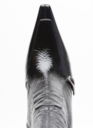 Saint Laurent Vendome Leather Boots Black sla0254053