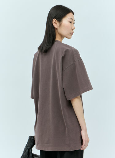 Sportmax Oversized T-Shirt Brown spx0255004