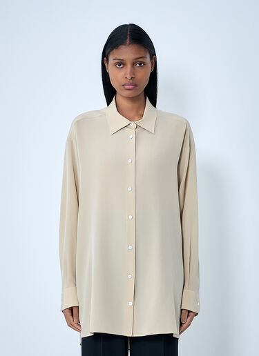The Row Luka Shirt Beige row0263008