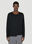 Yohji Yamamoto Asymmetric Long Sleeve Top Black yoy0150016