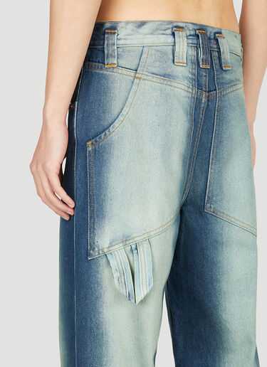 Eckhaus Latta 배기 진 블루 eck0351004