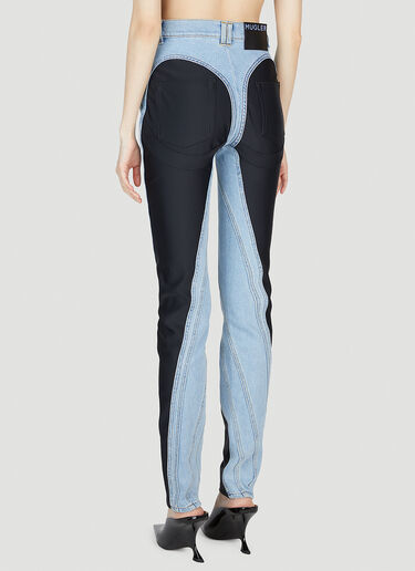 Mugler Panel Jeans Blue mug0252022