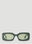 Clean Waves Inez & Vinoodh Low Rectangle Sunglasses Black clw0353002