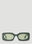 Haeckels Inez & Vinoodh Low Rectangle Sunglasses Black hks0351001