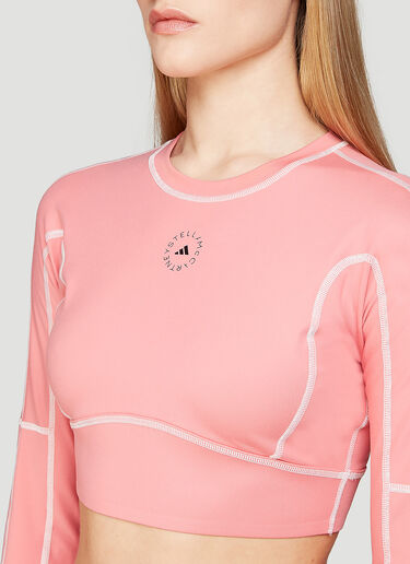 adidas by Stella McCartney 트루스트렝쓰 크롭 탑 핑크 asm0246028