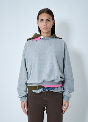 August Barron Tripple Hooded Sweatshirt Grey all0262003