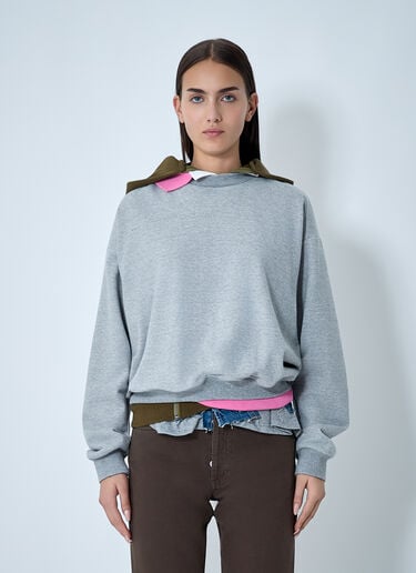 Tripple Hooded Sweatshirt August Barron Tripple Hooded Sweatshirt Grey all0262003