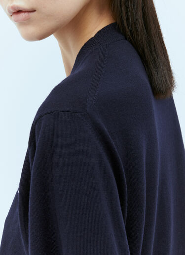 Wool Crewneck Sweater Miu Miu Wool Crewneck Sweater Navy miu0254080