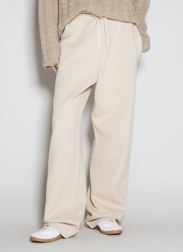 MM6 Maison Margiela Jersey Track Pants Beige mmm0254009