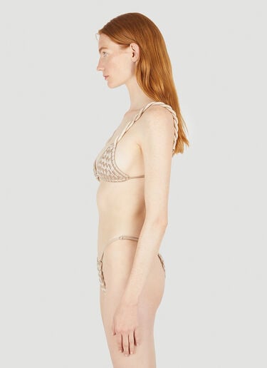 Isa Boulder Weave Twist Bikini Top Beige isa0248010