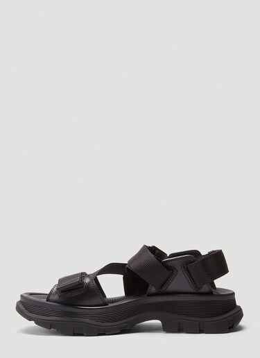 Alexander McQueen Tread 凉鞋 黑 amq0146036