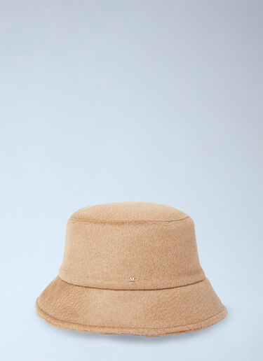 Max Mara Fiducia Teddy Lined Bucket Hat Camel max0254095
