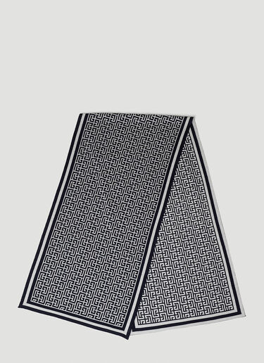 Balmain Monogram Scarf Grey bln0153027