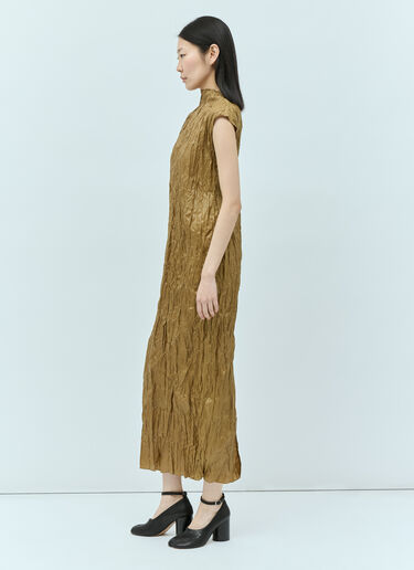 Acne Studios 주름진 미디 원피스 그린 acn0254008
