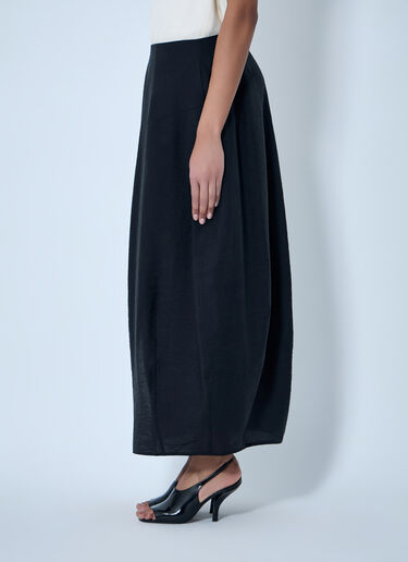Maxi Skirt in Textured Fabric TOTEME Maxi Skirt in Textured Fabric Black tot0264005