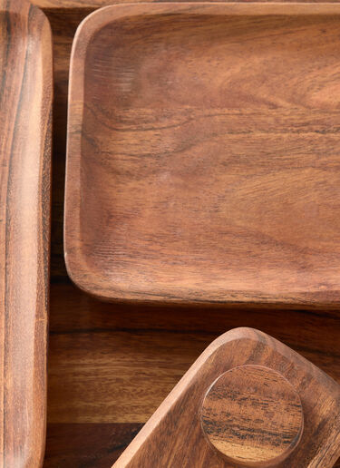 POLSPOTTEN Plankie Tray Brown wps0691432