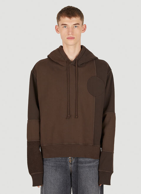 MM6 Maison Margiela 콘트라스트 패널 후드 스웻셔츠 Black mmm0152006