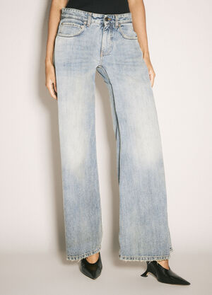 GANNI Low-Waist Baggy Jeans Brown gan0258082
