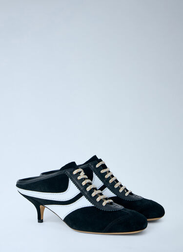 Dries Van Noten Lace-Up Mule Heels Black dvn0263028