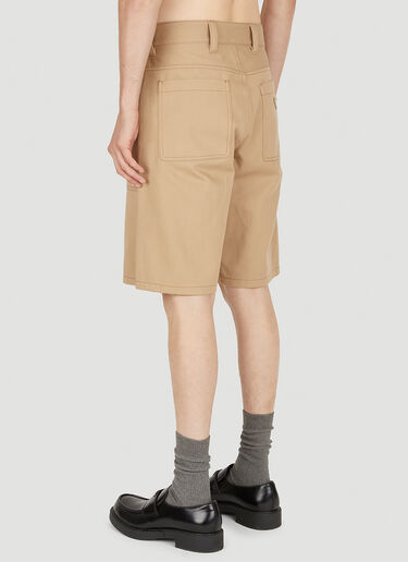 Prada Cargo Pocket Bermuda Shorts Beige pra0149014