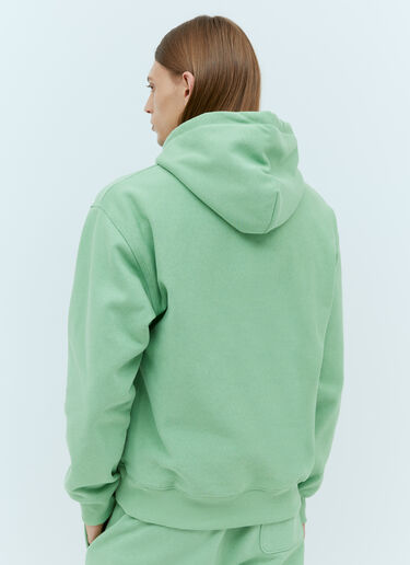 Stüssy Logo Embroidery Hooded Sweatshirt Green sts0153015