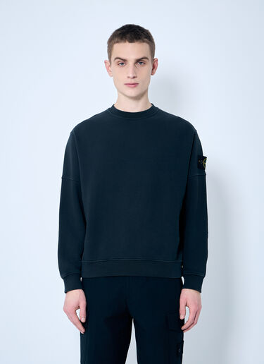Stone Island Logo Patch Sweatshirt Black sto0160045