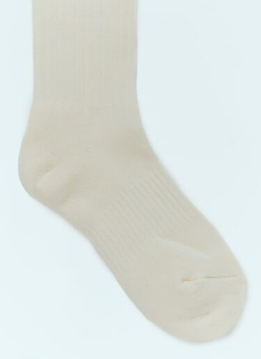 Human Made Logo Embroidery Pile Socks White hmd0156033