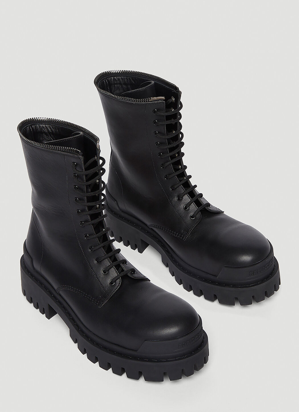 GIÀY BALENCIAGA Santiago Western leather boots