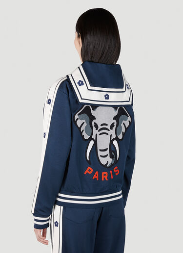 Kenzo 碎花饰边运动夹克 蓝色 knz0252008