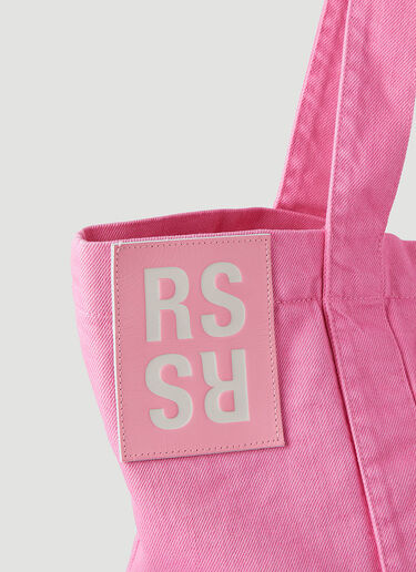 Raf Simons Logo Patch Tote Bag Pink raf0346035