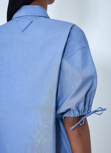 Prada Fil-à-fil Shirt Blue pra0264031