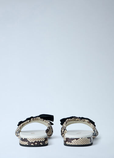 Prada Textured Slide Sandals Grey pra0263010