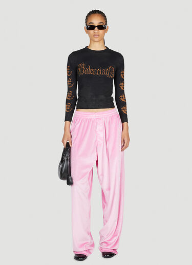 Baggy Velour Pants Balenciaga Baggy Velour Pants Pink bal0253019