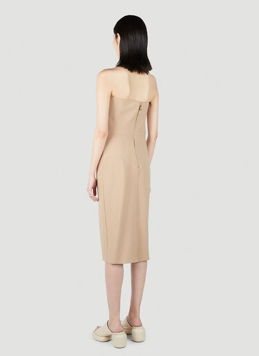 Max Mara Bernard Strapless Dress Beige max0251017