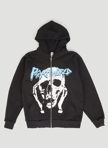 PSYCHWORLD Skepta “Love You Die” Zip-Up Hooded Sweatshirt Black psy0340001