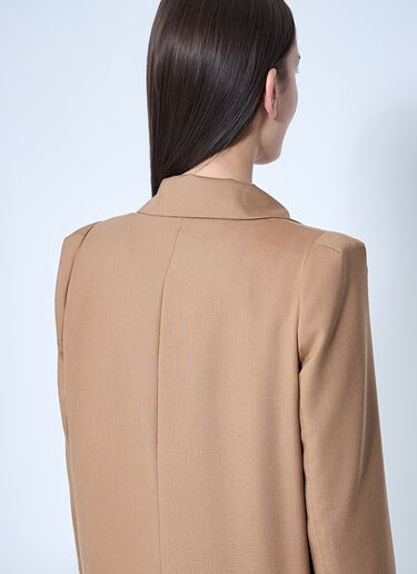 Max Mara Single-Breasted Blazer Beige max0260037