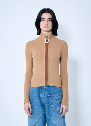The Row Fitted Zip-Up Cardigan Grey row0260037