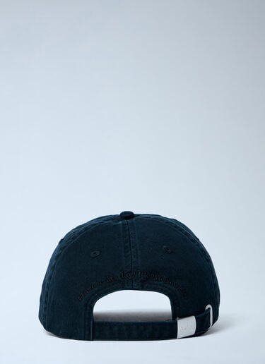 GANNI Logo Motif Baseball Cap Black gan0263064