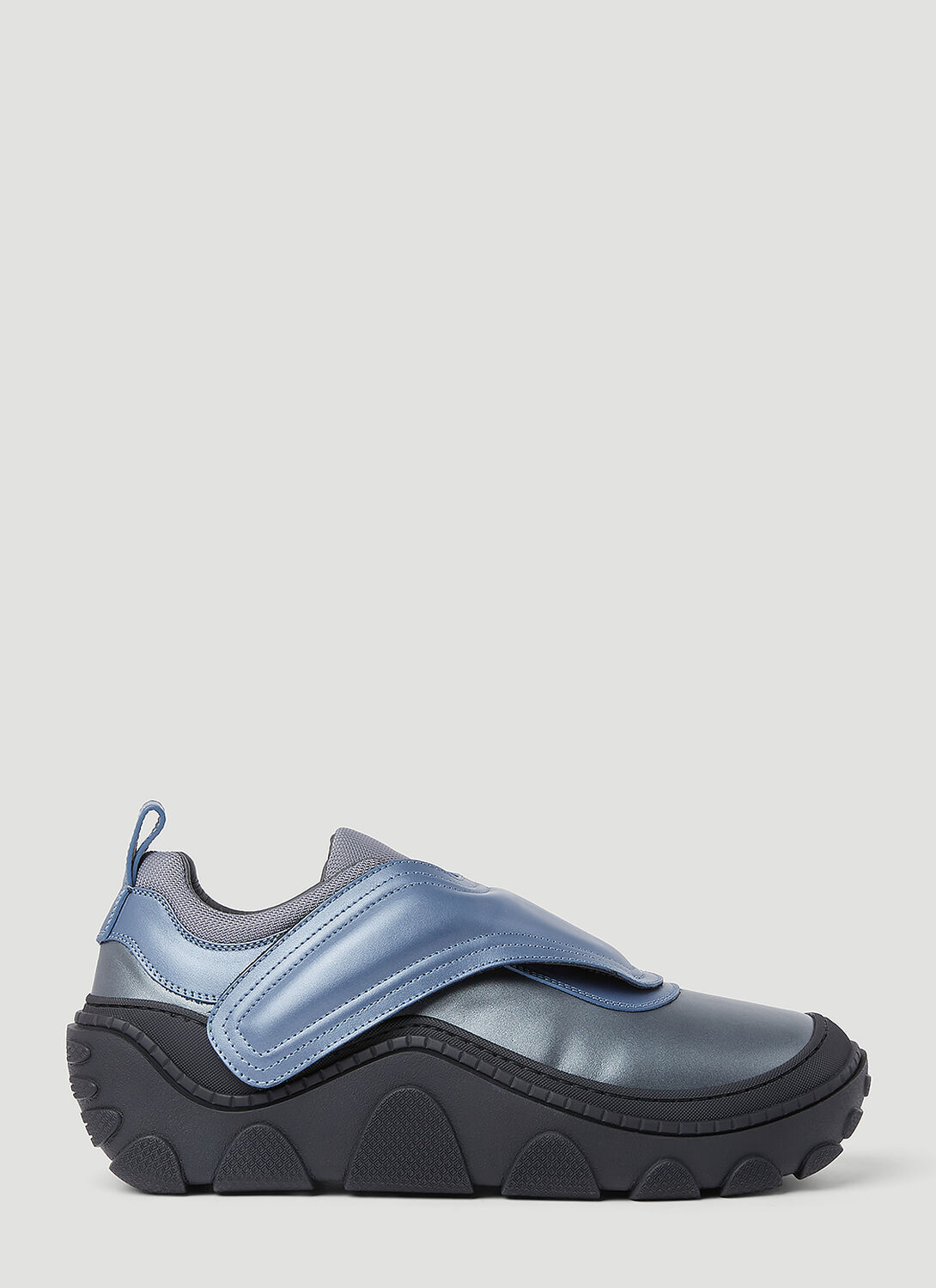 Shop Kiko Kostadinov Tonkin Leather Sneakers In Grey