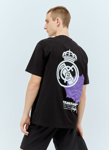 Y-3 x Real Madrid 徽标印花 T 恤 黑色 rma0156015