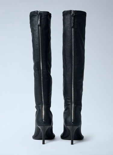 Knee-High Leather Boots Acne Studios Knee-High Leather Boots Black acn0262026