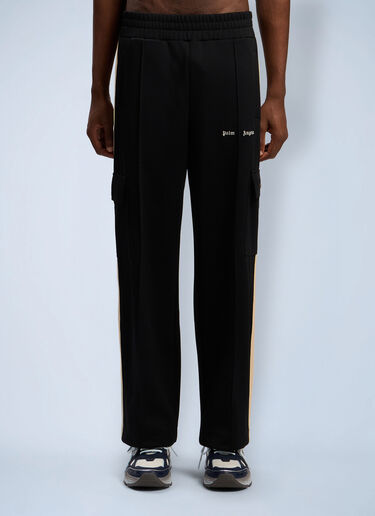 Classic Logo Cargo Track Pants Palm Angels Classic Logo Cargo Track Pants Black pma0162095