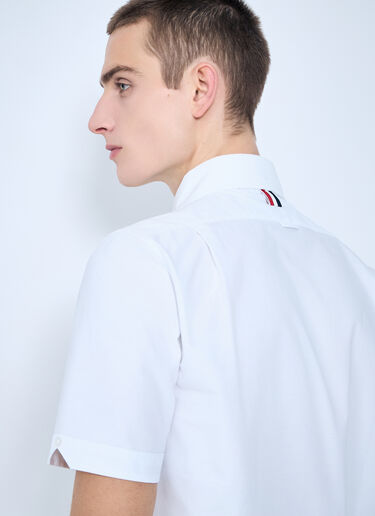 Thom Browne Embroidered Cording Shirt White thb0160010
