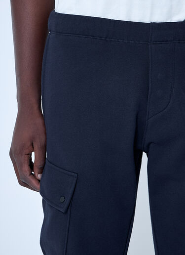 C.P. Company Diagonal Raised Fleece Cargo Pants Blue pco0159011