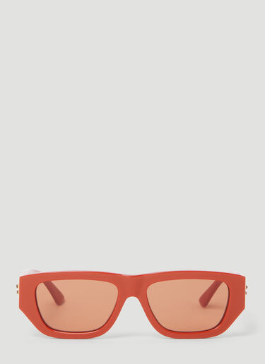 Bottega Veneta Bolt Rectangular Sunglasses Orange bos0353003