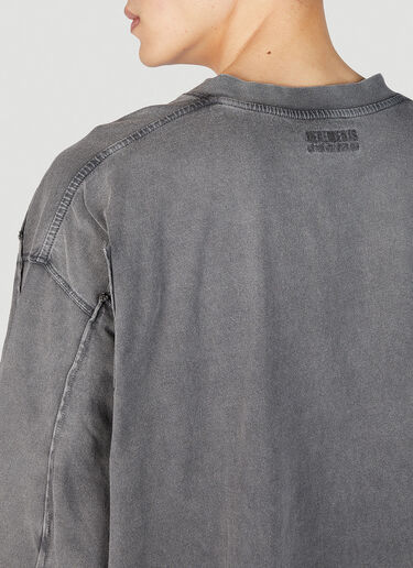 VETEMENTS Cut Up T-Shirt Grey vet0151013